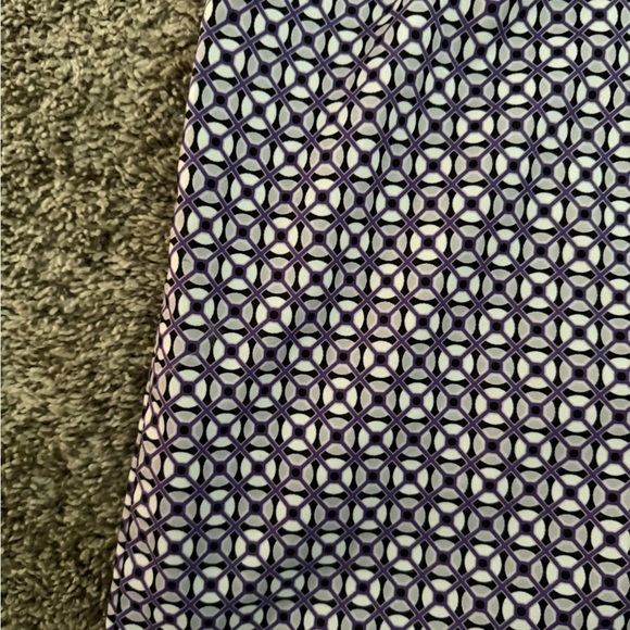 Izod Purple and White Patterned Mini Skort - Picture 3 of 5